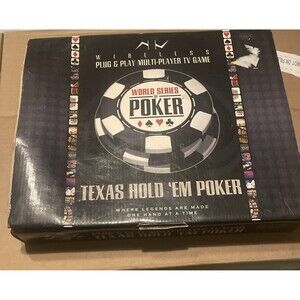 World Series of Poker Texas Hold 'Em Plug & Play Multi-Player TV Game Excalibur